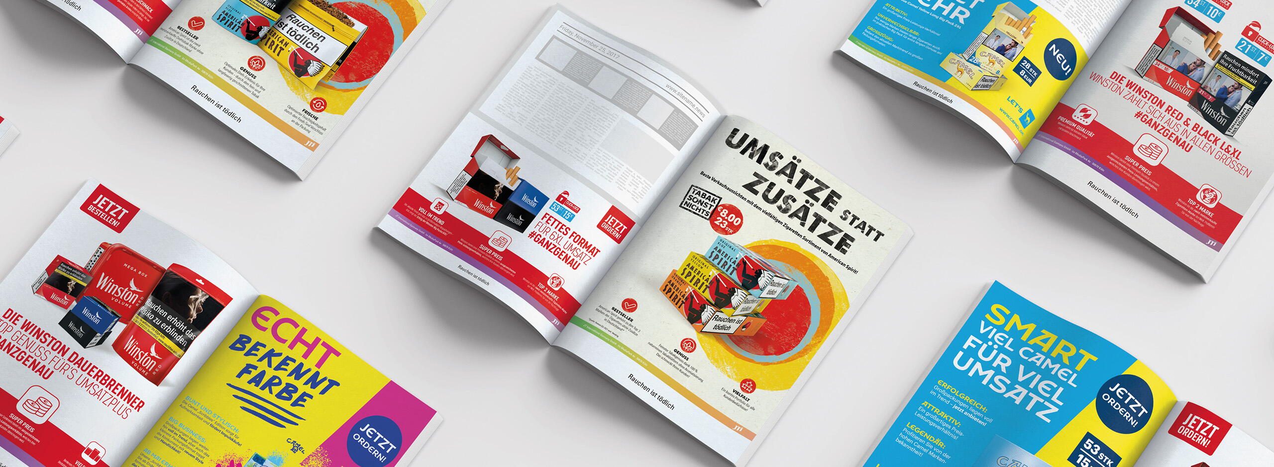 Referenz JTI Fachhandelsanzeige